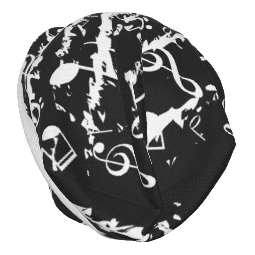 Music Notes B&W Beanie