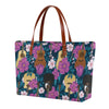 Guitar Floral Tote Bag