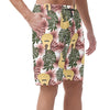 Guitar Tropical Pattern Casual Shorts