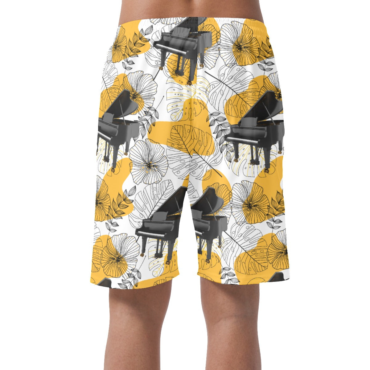 Piano Abstract Pattern Casual Shorts