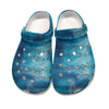 Music Notes Blue Clogs