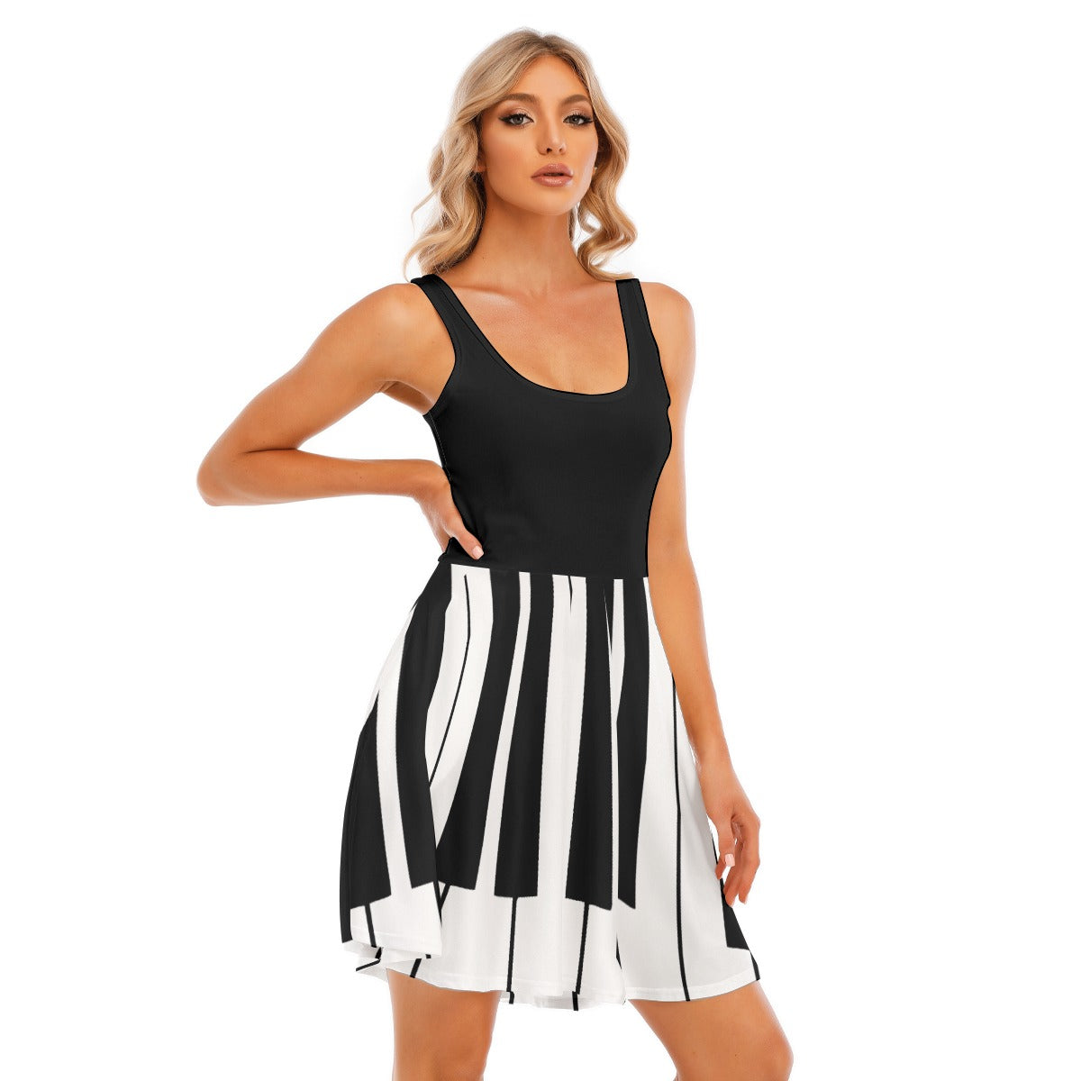 Piano Keys Vest Dress