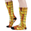 Music Notes Flame Socks