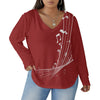 Musical Red Plus Size T-Shirt