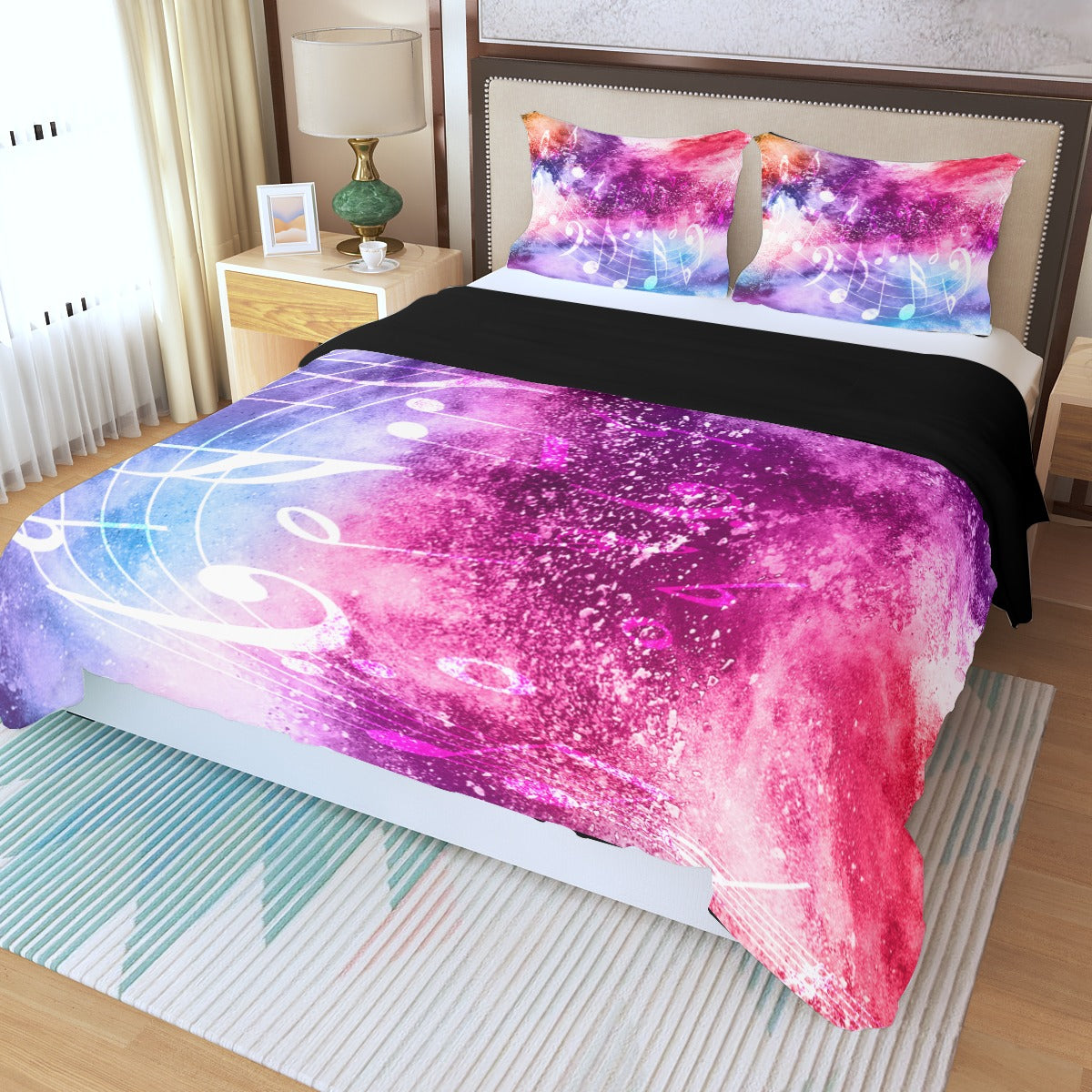Music Notes Duvet Cover