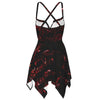 Red Music Notes Sleeveless Dress