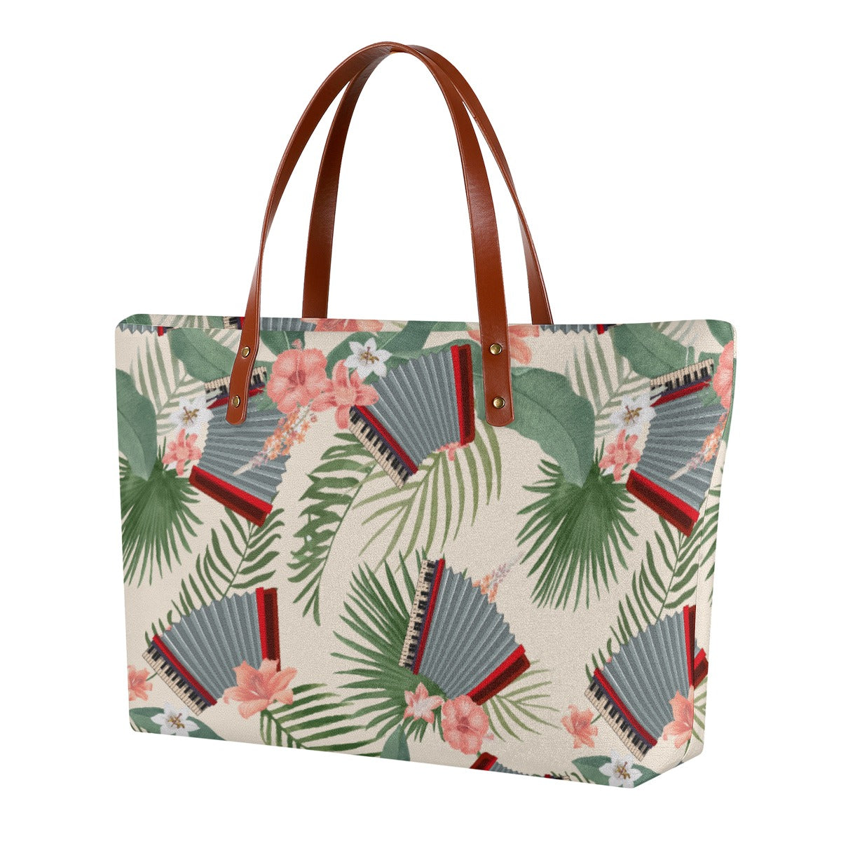 Accordion Floral Tote Bag