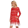 All-Over Print Women's Crew Neck Dress