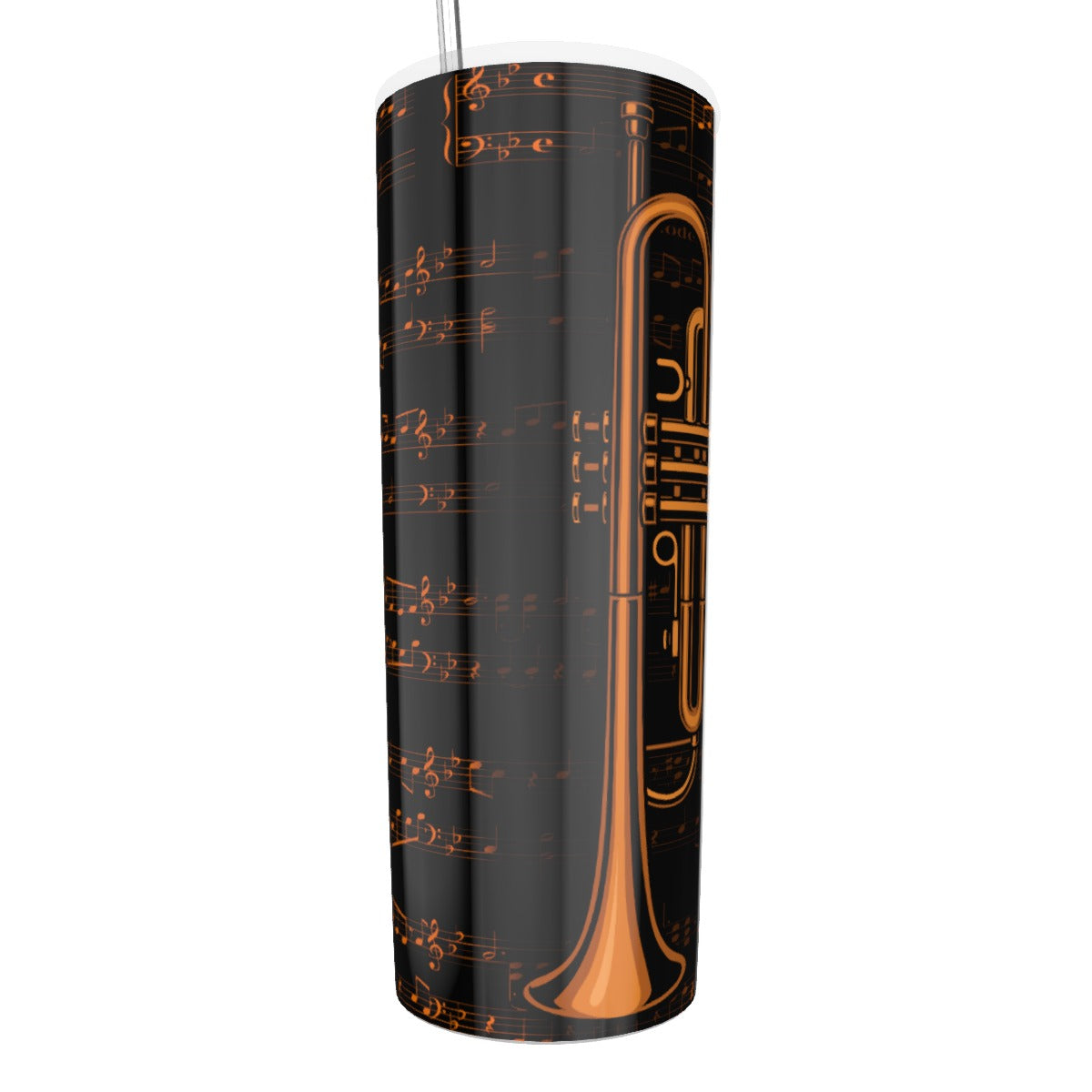 Trumpet Music Sheet Tumbler
