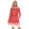 All-Over Print Women's Crew Neck Dress