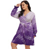 Musical Purple Plus Size Dress