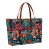 Saxophone Floral Tote Bag