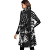 All-Over Print Women's High Neck Dress With Long Sleeve