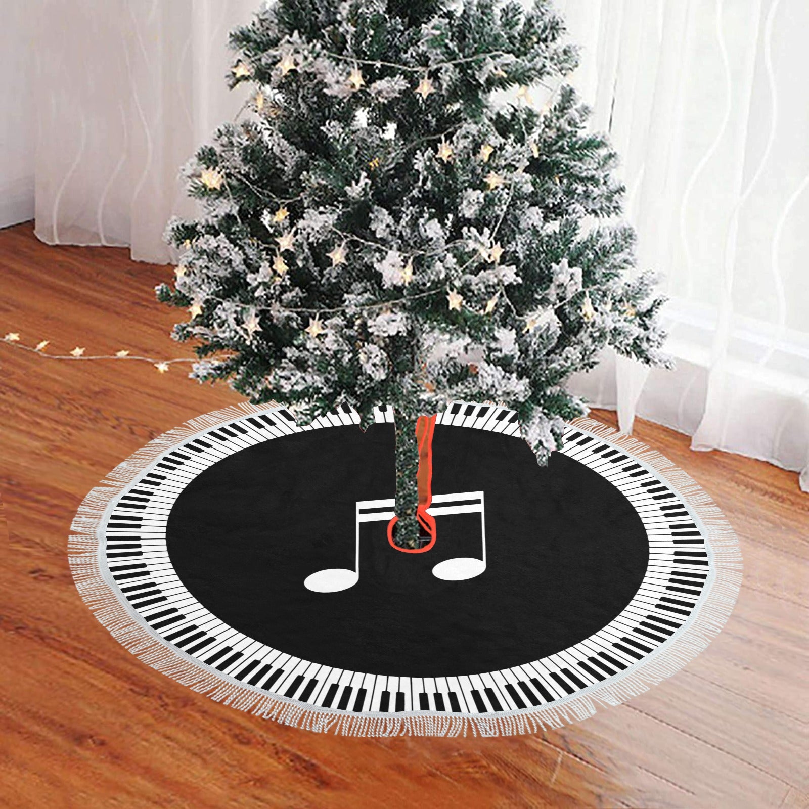 Piano Keys Christmas Tree Skirt