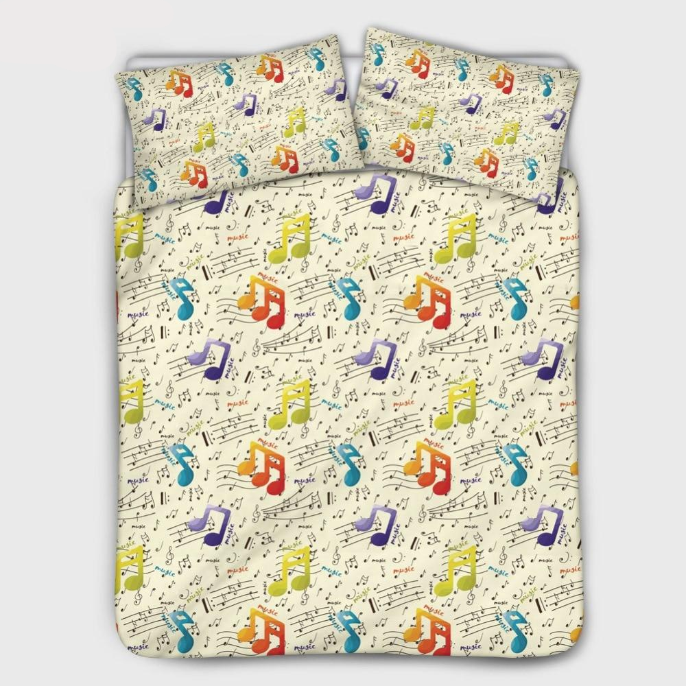 Music Note Printed Bedding Sets