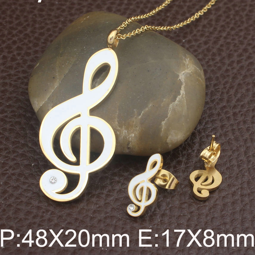 Music Notes Jewelry Set