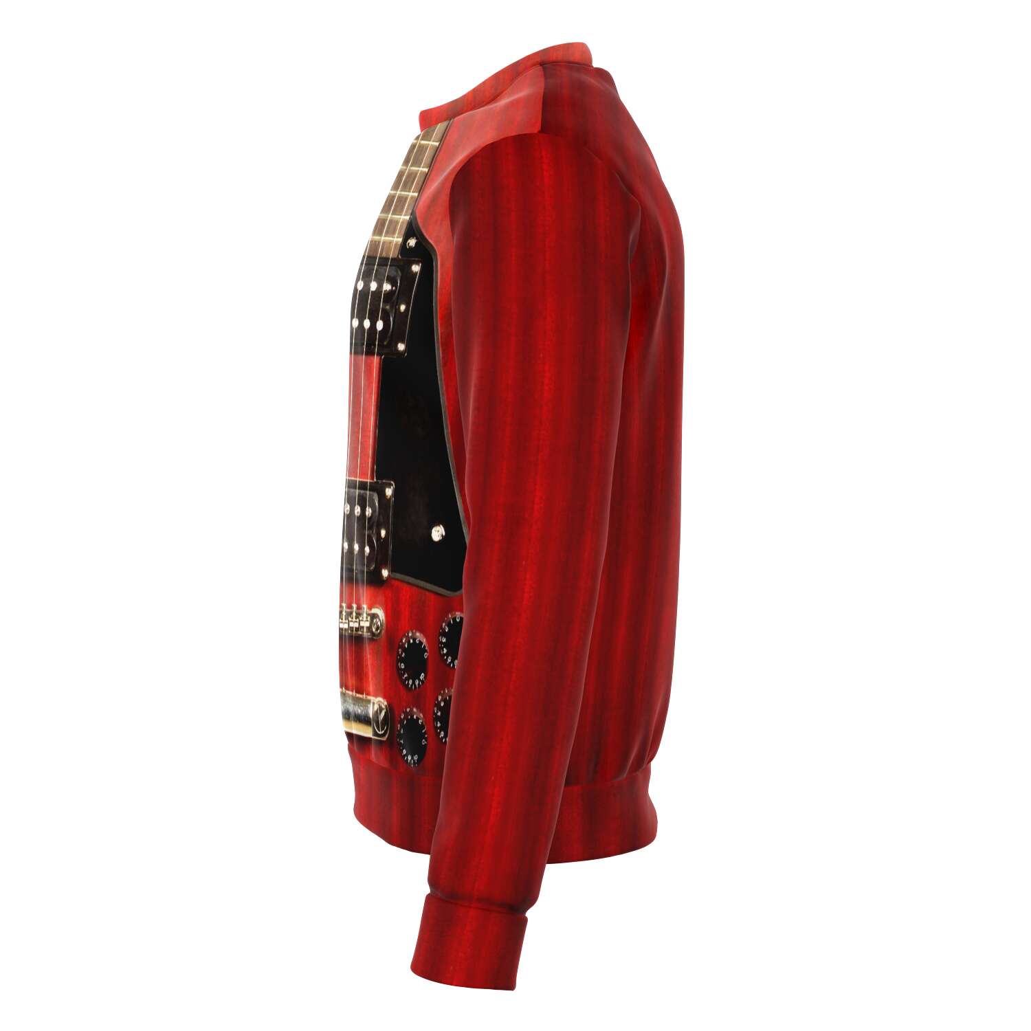 Red  Electric Guitar Sweatshirt