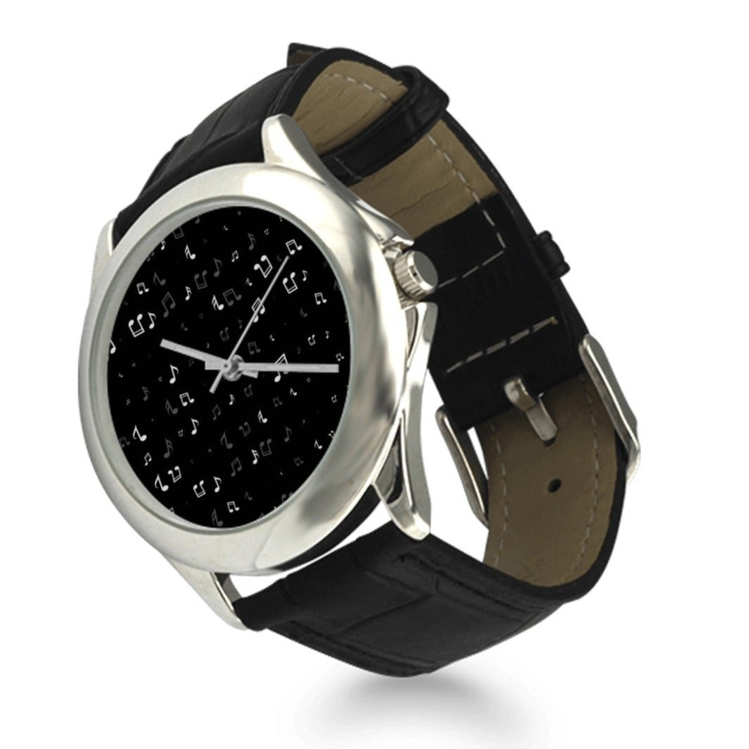 Music Notes Strap Watch