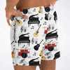 Music Instruments White Shorts