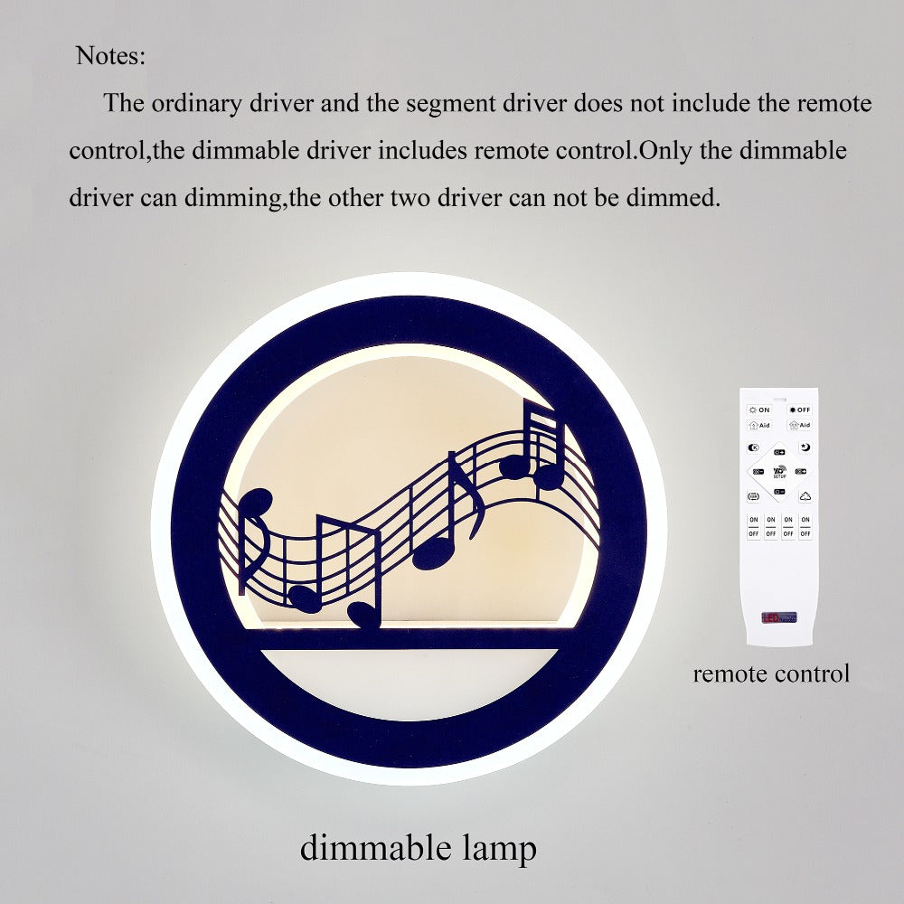 Music Score LED Wall Lamp