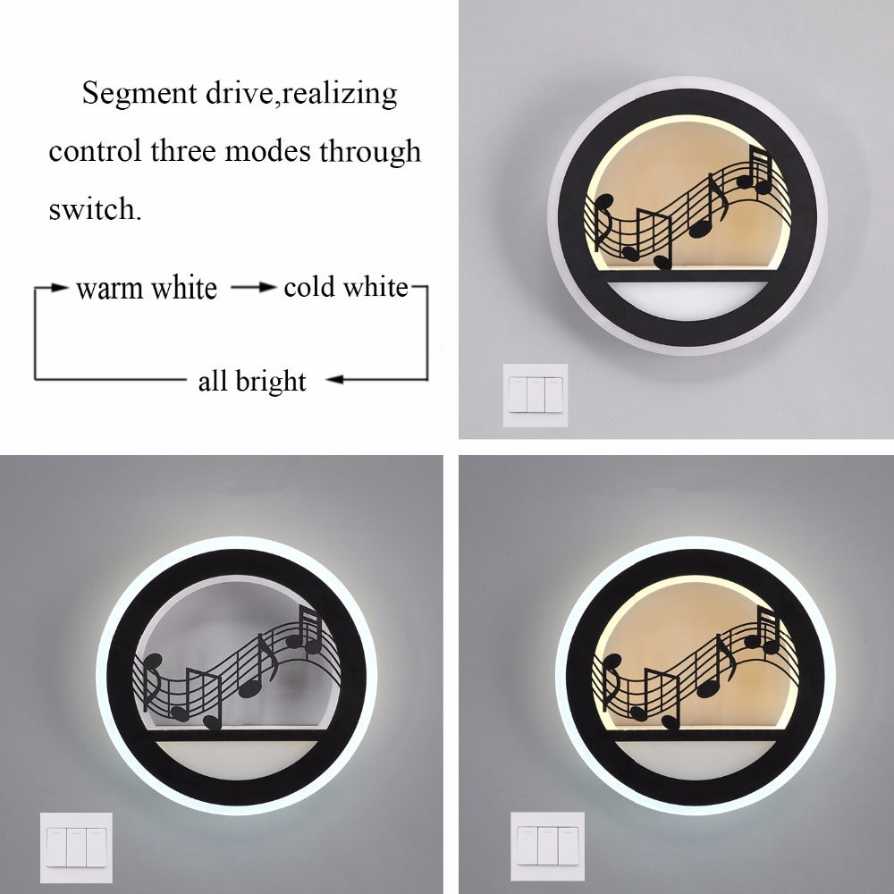 Music Score LED Wall Lamp