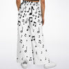 Music Notes White Flare Jogger