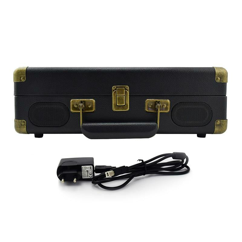 Vintage Bluetooth Portable Turntable Suitcase