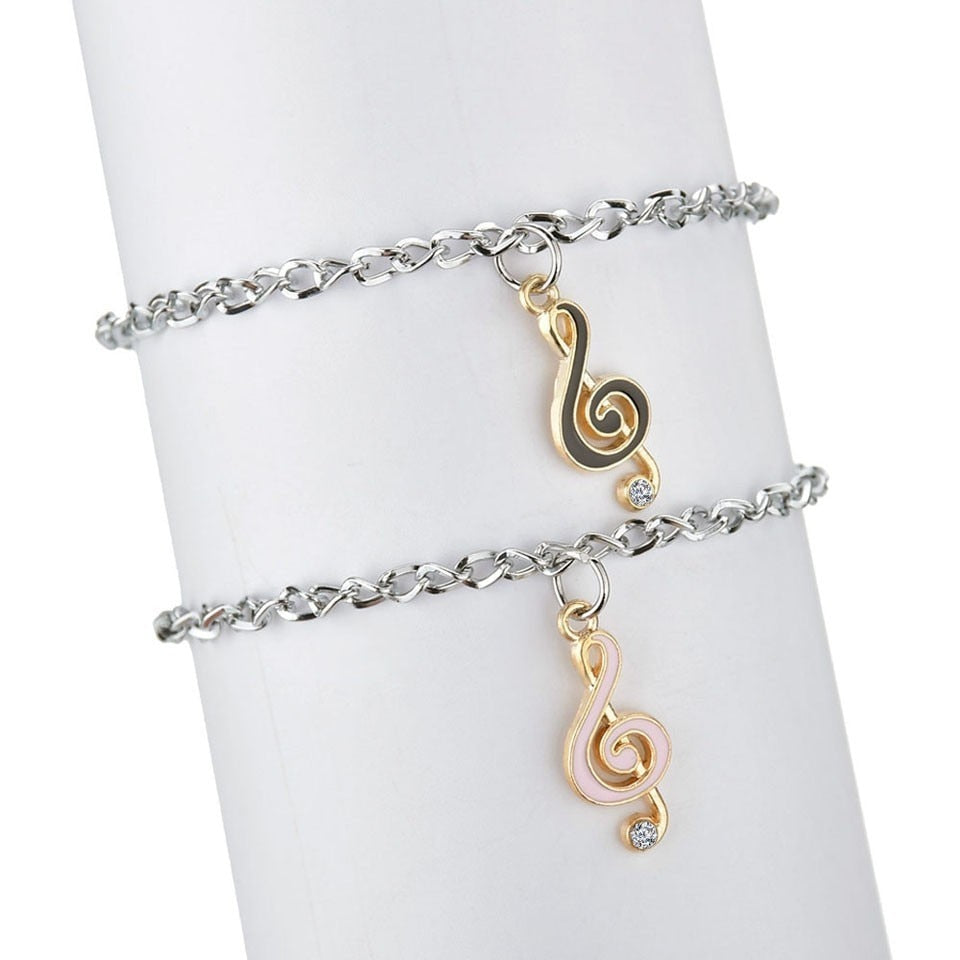 Couple Treble Clef Bracelets