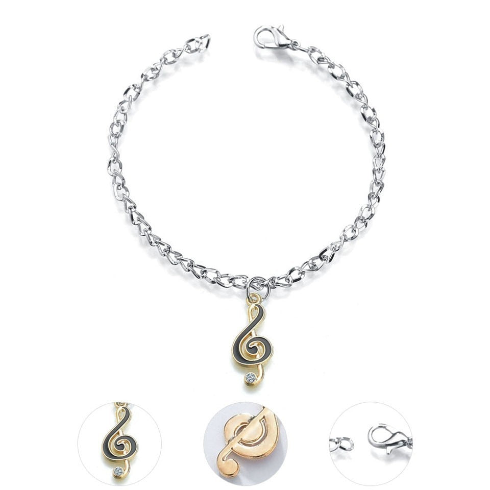 Couple Treble Clef Bracelets