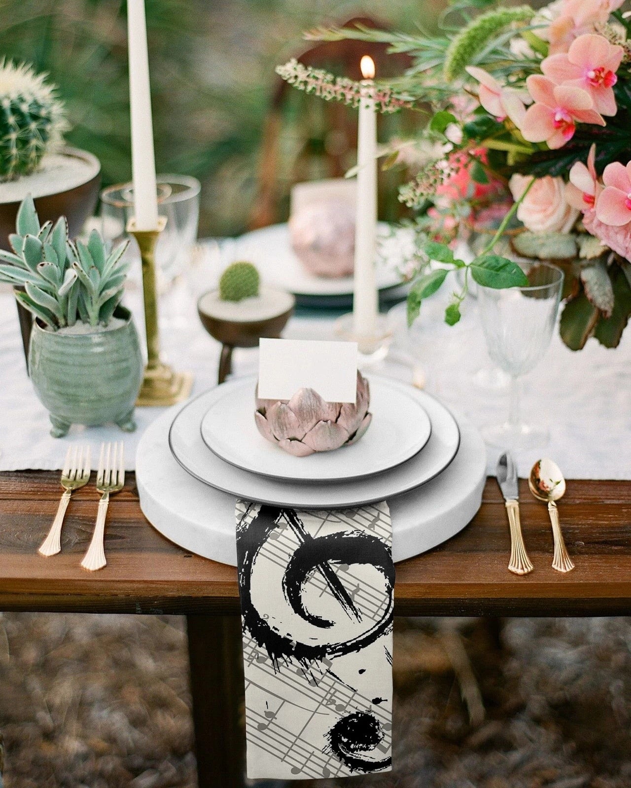 2pcs/lot Music Notes Napkins