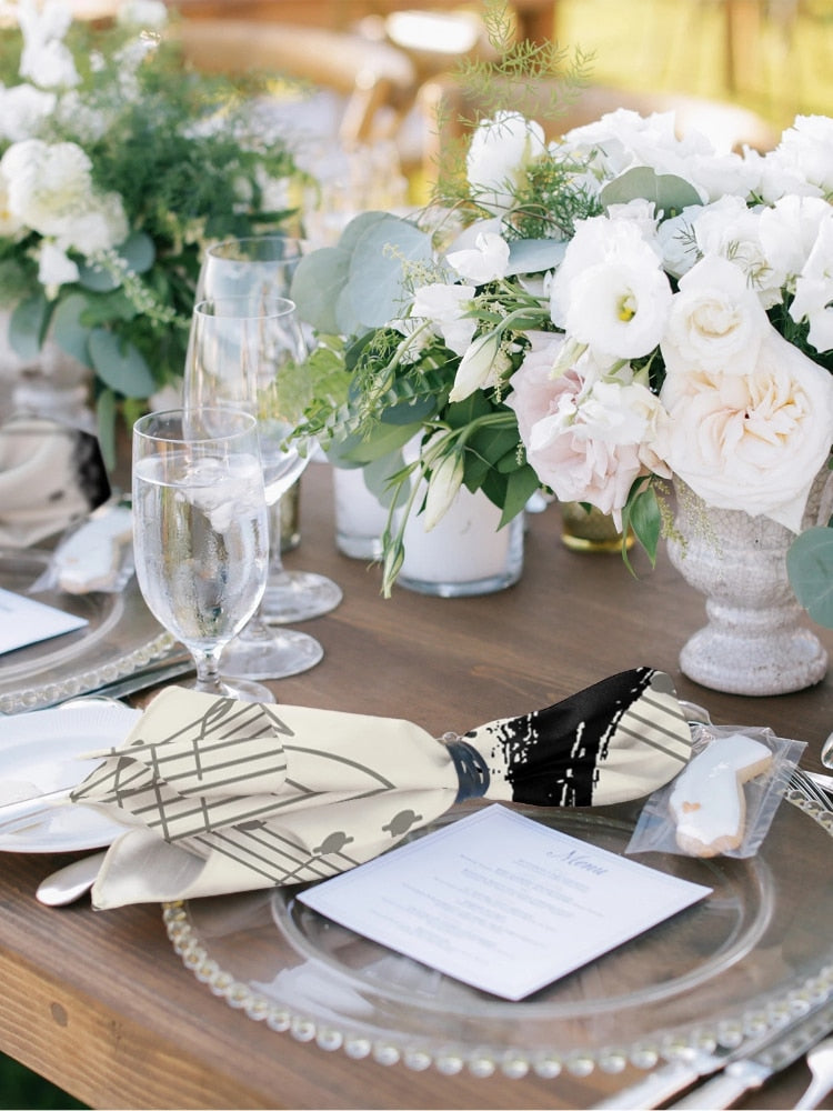 2pcs/lot Music Notes Napkins
