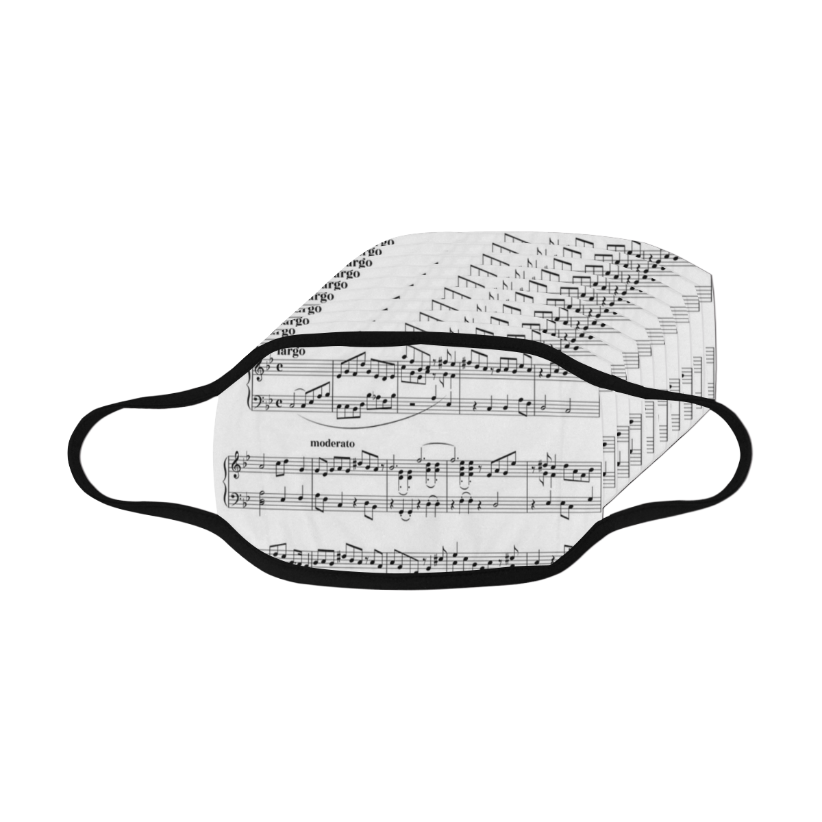 Music Note Sheet Mask