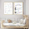 Piano Music Notes Wall Art