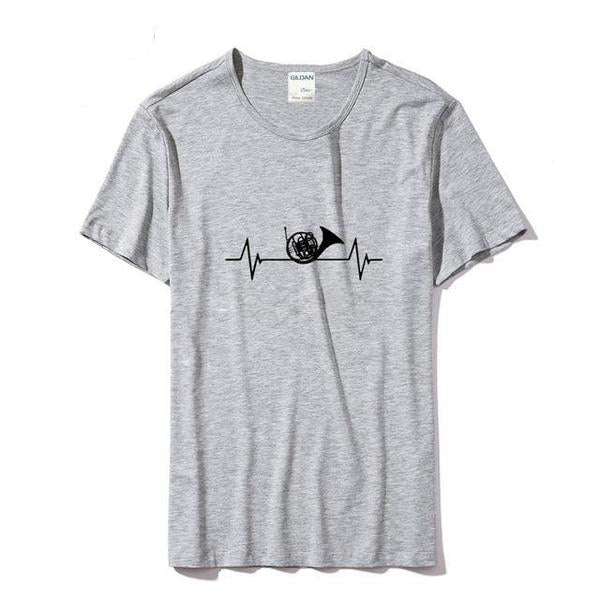 French Horn Heartbeat T-Shirt