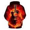 Flames Soul Guitar Hoodie