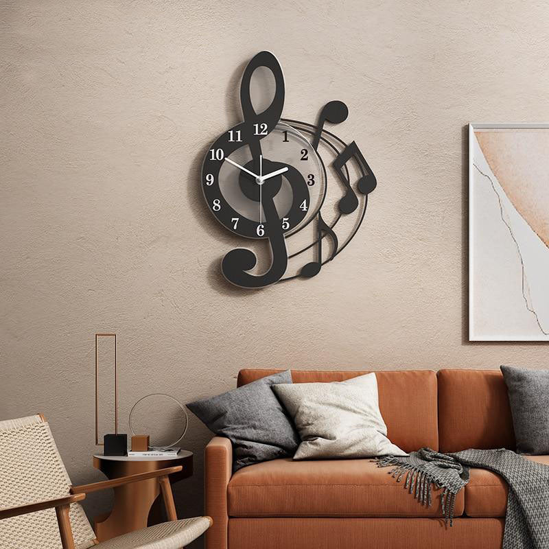 Music Treble Clef Swingable Wall Clock