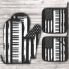 Piano Keys American Flag Oven Mitt