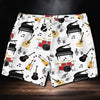 Music Instruments White Shorts