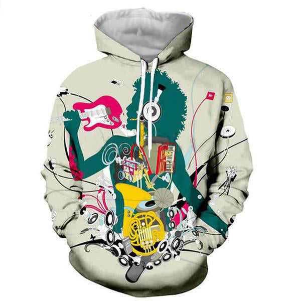 Music 3D Printed Hoodie