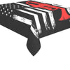 Trumpet American Flag Tablecloth