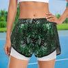 Musical Green Sports Shorts