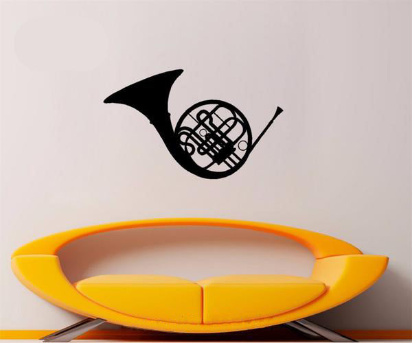 French Horn Decal Vinyl Sticker