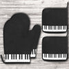 Piano Keys Oven Mitt With Pot Holder