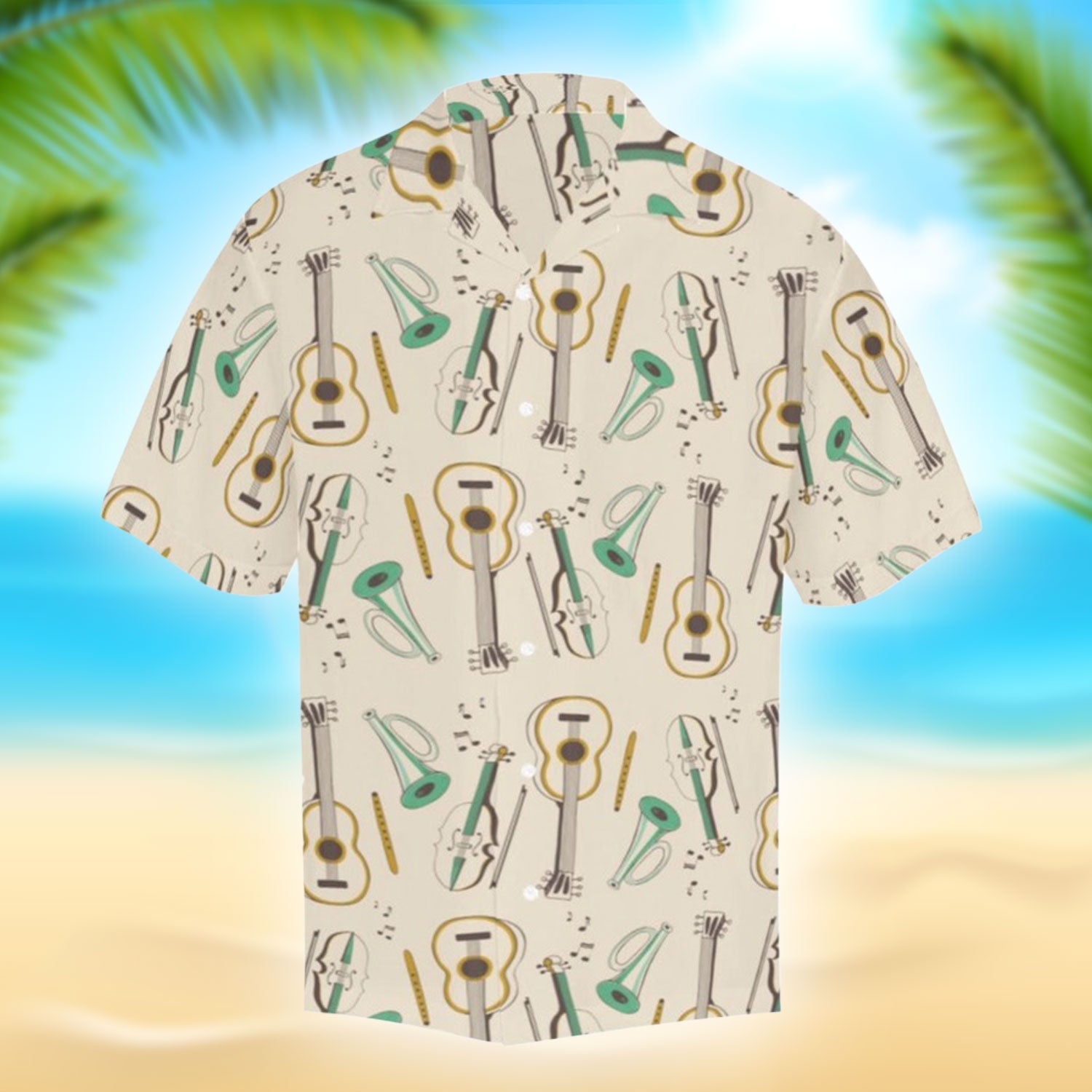 Music Instruments Hawaiian Shirt