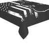 Violin American Flag Tablecloth