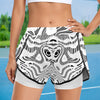 Piano Keys White Sports Shorts