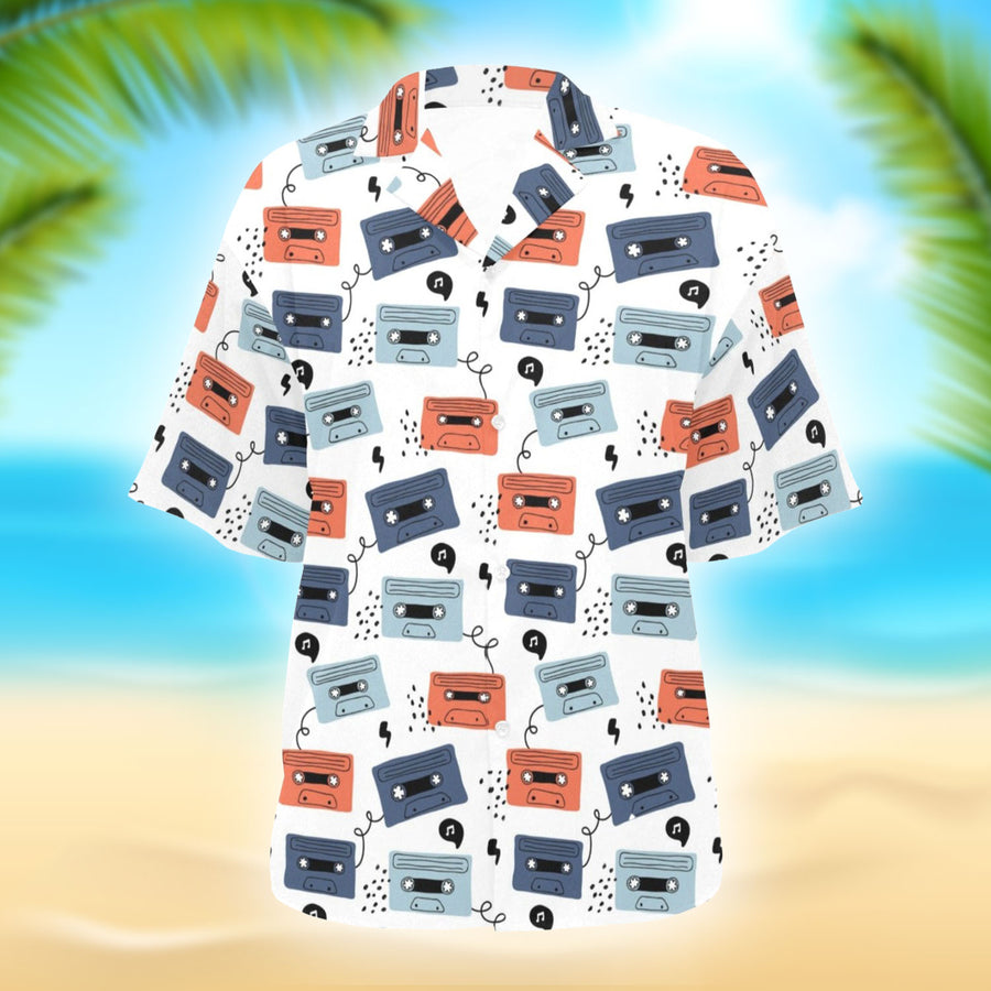 Cassette Rock Music Hawaiian Shirt