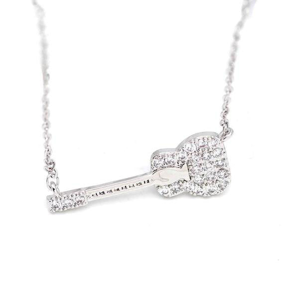 Zircon Guitar Necklace