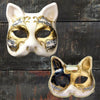 Music Note Cat Venetian Mask