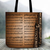 Music Notes Vintage Tote Bag